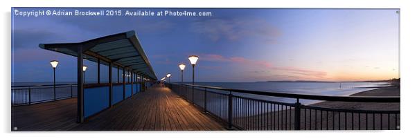 Boscombe Pier at dusk Acrylic by Adrian Brockwell