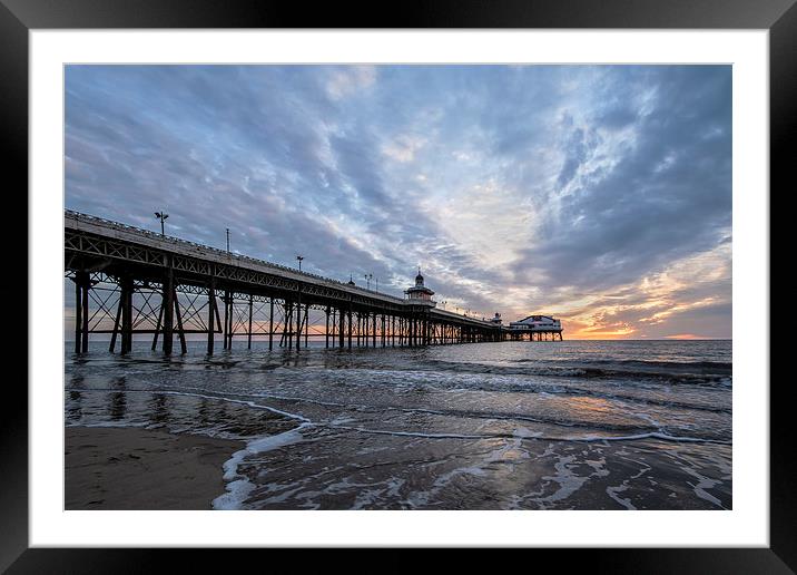  Sunset North Pier Blackpool Framed Mounted Print by Gary Kenyon