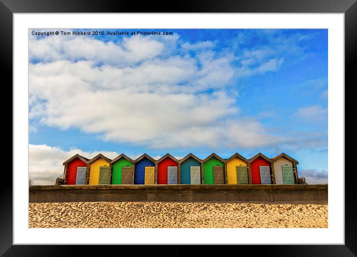  Beach Huts at Blyth Framed Mounted Print by Tom Hibberd