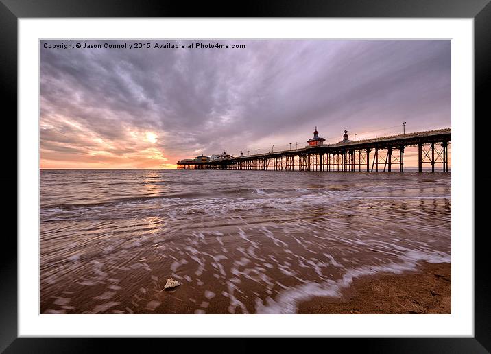  Blackpool sunset Framed Mounted Print by Jason Connolly