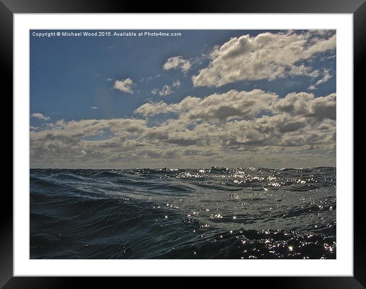  Floating in a sea of nothing. Framed Mounted Print by Michael Wood
