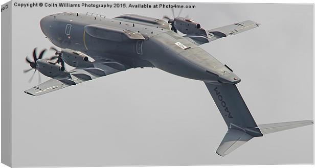  Airbus A400M Atlas Valedation Flight -  Canvas Print by Colin Williams Photography