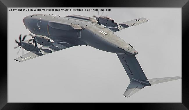  Airbus A400M Atlas Valedation Flight -  Framed Print by Colin Williams Photography