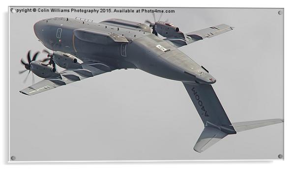  Airbus A400M Atlas Valedation Flight -  Acrylic by Colin Williams Photography