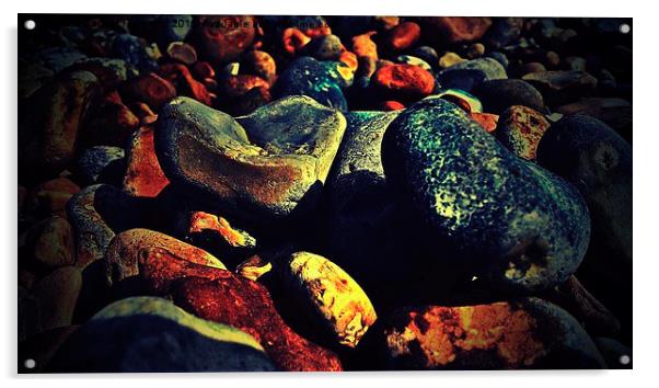  Stone in love Acrylic by Carmel Fiorentini