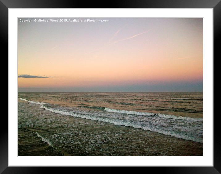 Daytona Beach Sunset Framed Mounted Print by Michael Wood