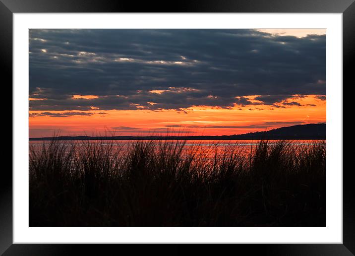 Golden Skies. Framed Mounted Print by Becky Dix