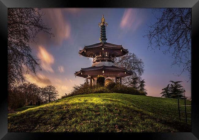 The Peace Pagoda Framed Print by LensLight Traveler