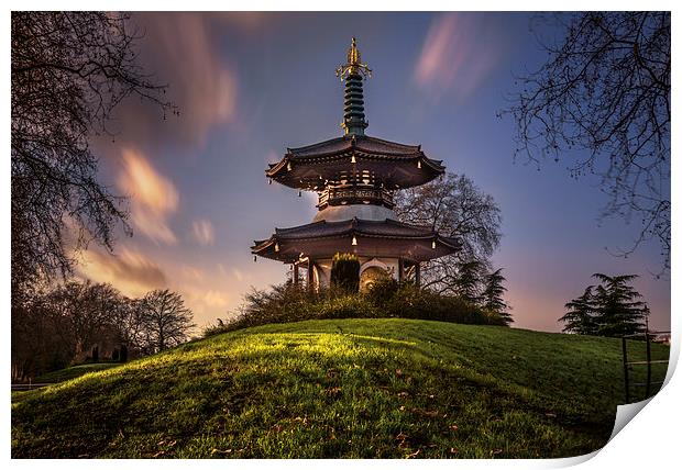 The Peace Pagoda Print by LensLight Traveler