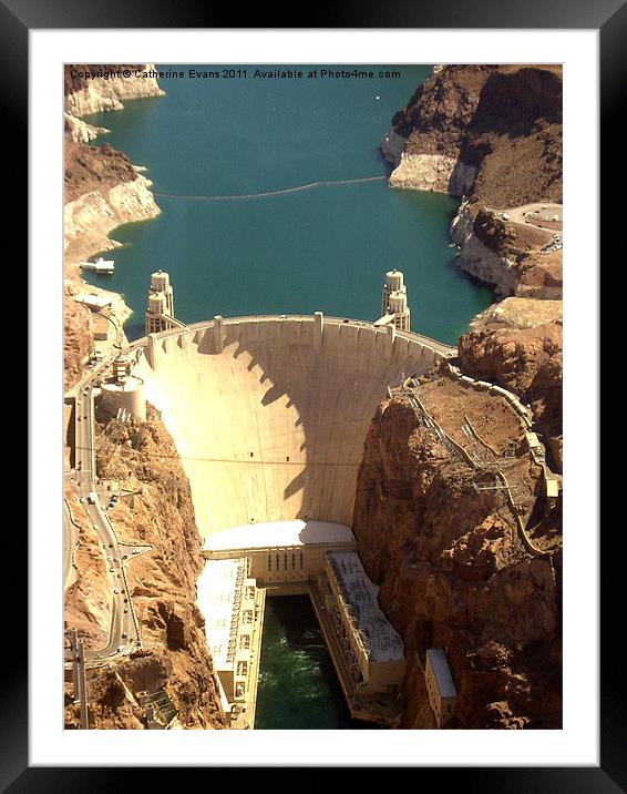 Hoover Dam - Dammed Amazing Framed Mounted Print by Catherine Fowler