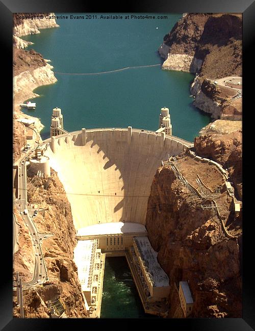 Hoover Dam - Dammed Amazing Framed Print by Catherine Fowler