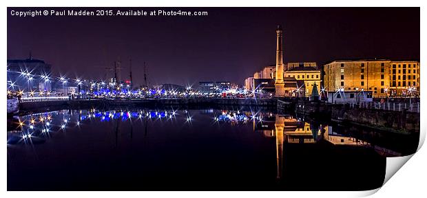 Canning Dock panorama Print by Paul Madden