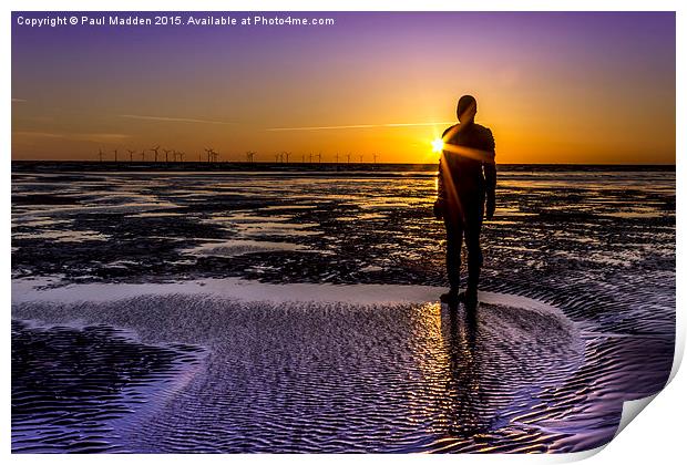 Sunbeams, shadows and silhouettes  Print by Paul Madden