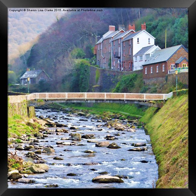  A portrait of Lynmouth Framed Print by Sharon Lisa Clarke