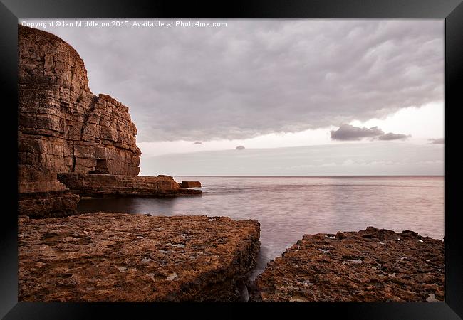 Seacombe Bay Framed Print by Ian Middleton