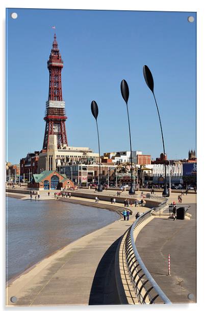  Blackpool Tower Acrylic by Gary Kenyon