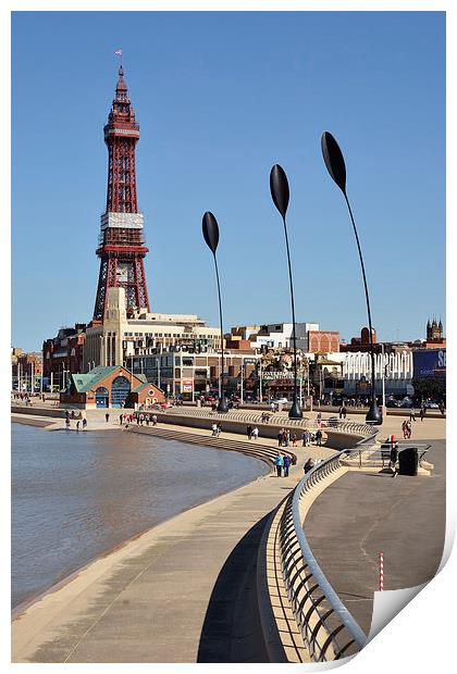  Blackpool Tower Print by Gary Kenyon