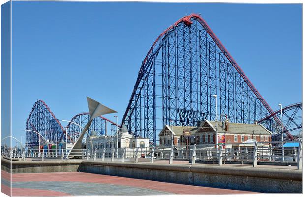  Blackpool Pleasure Beach Canvas Print by Gary Kenyon