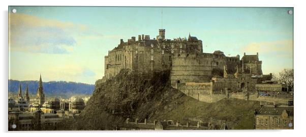  edinburgh castle     Acrylic by dale rys (LP)