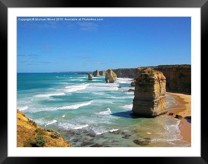  The 12 Apostles Framed Mounted Print by Michael Wood