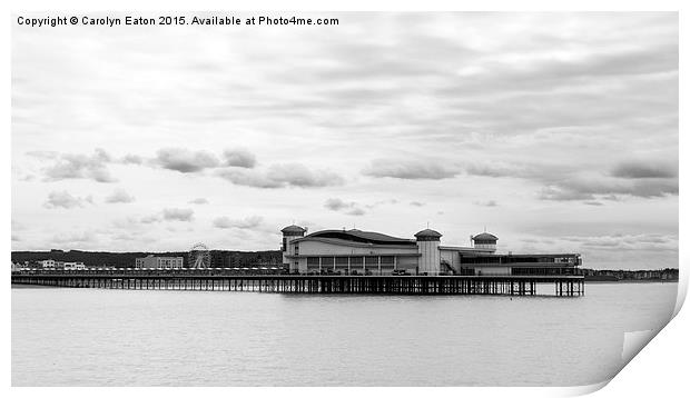  The Grand Pier, Weston-super-Mare in B&W Print by Carolyn Eaton
