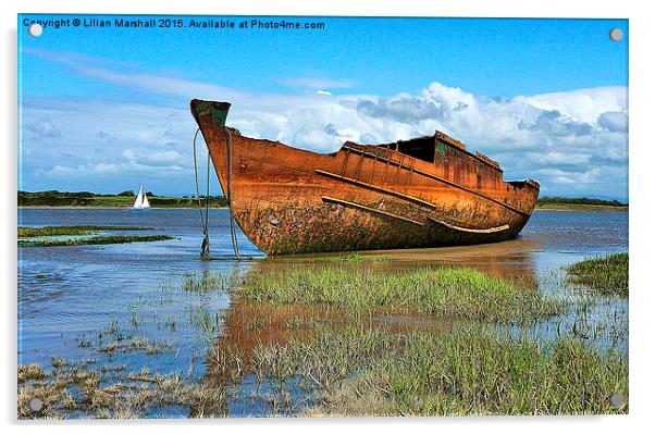  Fleetwood Wrecks.  Acrylic by Lilian Marshall