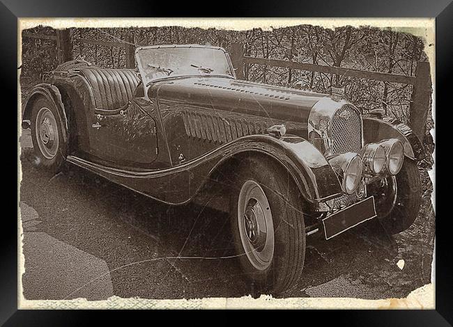  MORGAN 4 ANTIQUE PHOTO STYLE Framed Print by Anthony Kellaway