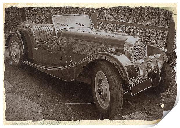  MORGAN 4 ANTIQUE PHOTO STYLE Print by Anthony Kellaway