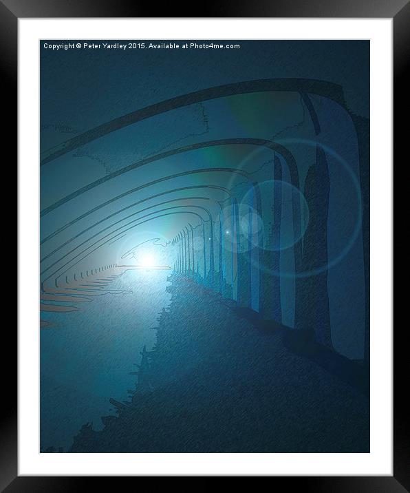  Light At The End Of The Tunnel #1 Framed Mounted Print by Peter Yardley