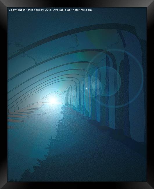  Light At The End Of The Tunnel #1 Framed Print by Peter Yardley