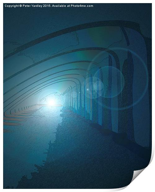  Light At The End Of The Tunnel #1 Print by Peter Yardley