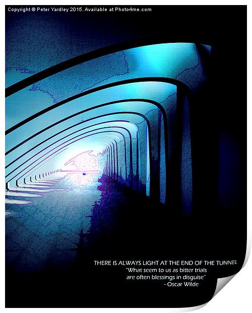 Light At The End Of The Tunnel #2  Print by Peter Yardley
