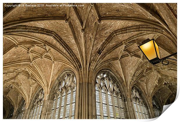 arch ceiling Print by Jo Beerens