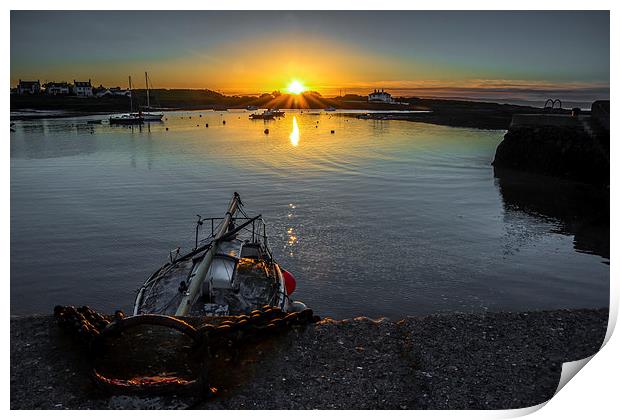Groomsport Sunset County Down N.Ireland Print by Chris Curry