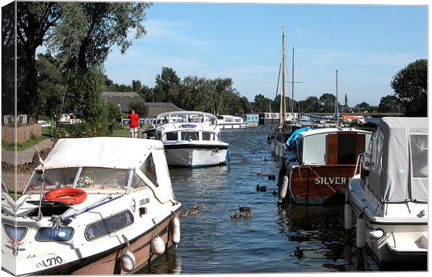 HICKLING,NORFOLK BROADS,NORFOLK Canvas Print by Ray Bacon LRPS CPAGB
