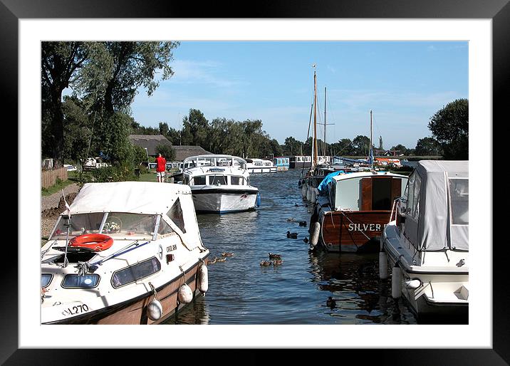 HICKLING,NORFOLK BROADS,NORFOLK Framed Mounted Print by Ray Bacon LRPS CPAGB