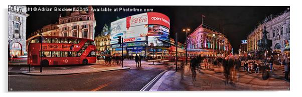 Piccadilly Circus Acrylic by Adrian Brockwell