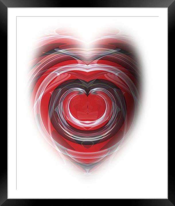 Heart Framed Mounted Print by Pete Holloway