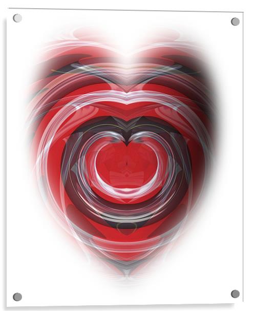 Heart Acrylic by Pete Holloway