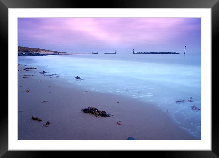 Blue Dawn over Sea Palling Framed Mounted Print by Stephen Mole