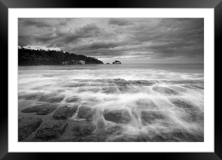 Flooding the Cracks Framed Mounted Print by Mike Dawson