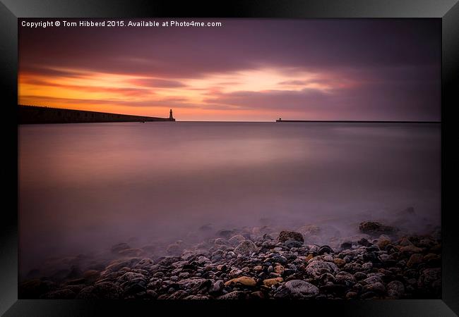  Sunrise at Tynemouth Bay Framed Print by Tom Hibberd