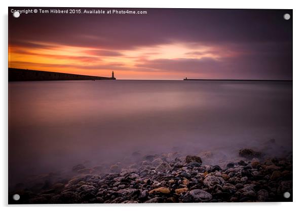  Sunrise at Tynemouth Bay Acrylic by Tom Hibberd