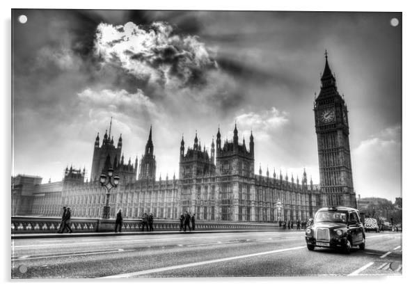 Westminster Bridge London Acrylic by David Pyatt