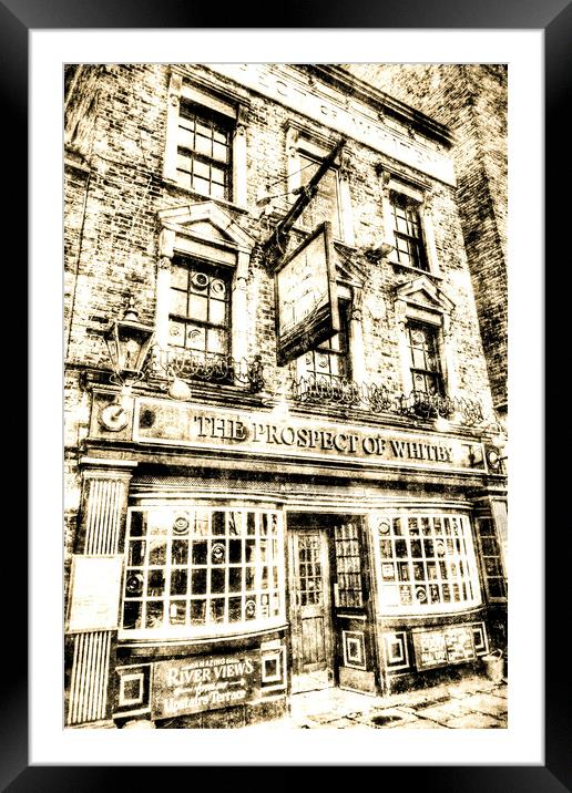 The Prospect Of Whitby Pub London Vintage Framed Mounted Print by David Pyatt