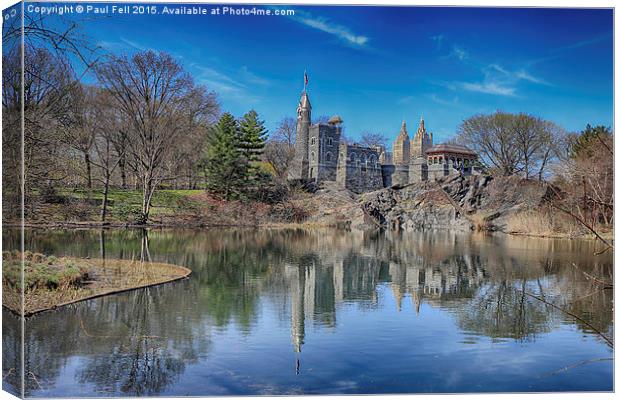 Belvedere Castle and Turtle Pond Canvas Print by Paul Fell