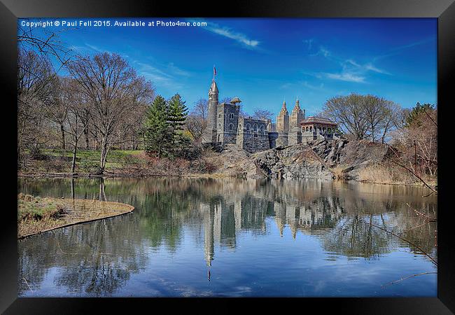 Belvedere Castle and Turtle Pond Framed Print by Paul Fell