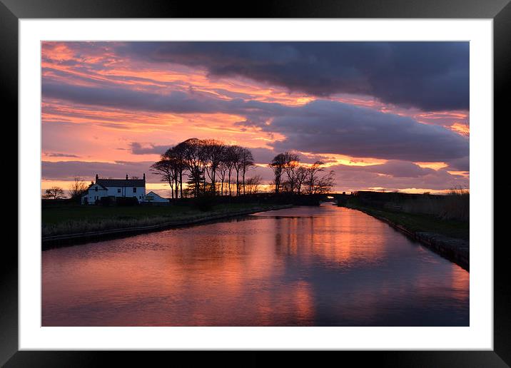  Red Sky At Night Framed Mounted Print by Gary Kenyon
