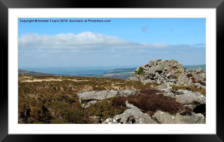  View to Newport Bay, Pembrokeshire Framed Mounted Print by Andrew Turpin