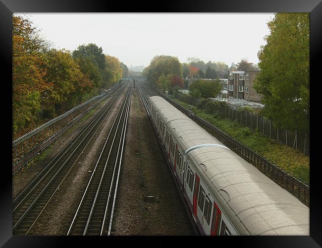 Metropolitan Line Framed Print by Chris Day